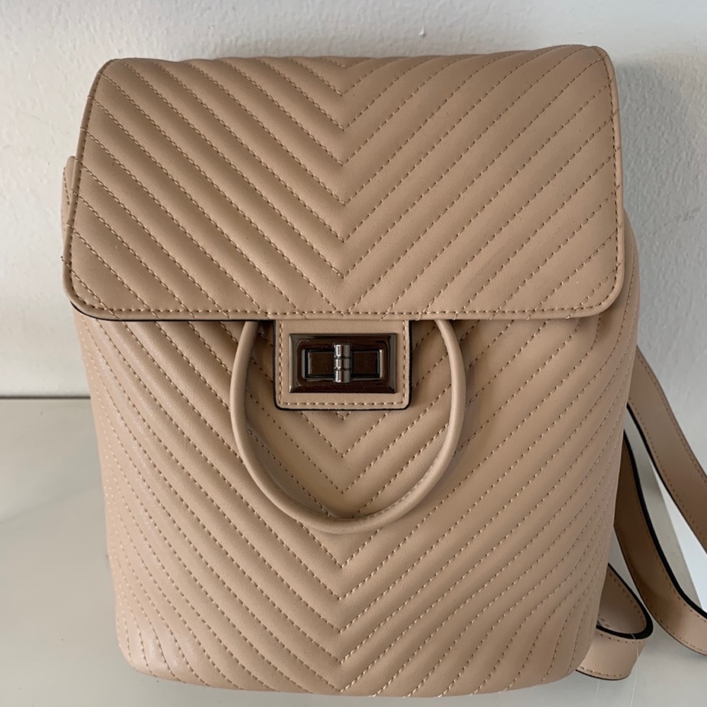 KC JAGGER QUILTED LEATHER BACKPACK